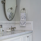 Grey-White Bath Counter