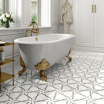DMT Waterjet marble available at artistictile.net