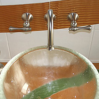 Copper Glass vanity