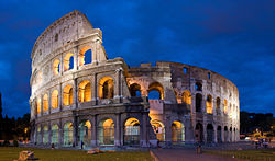 Roman Colosseum at Dusk