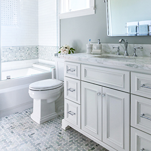 Grey-White Bath Vanity