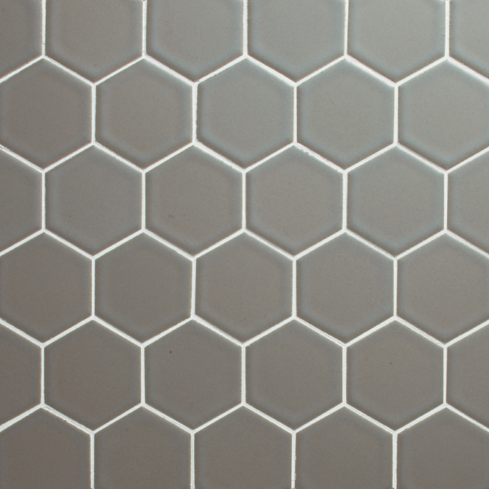 Retro HEX-23M Matte Grey Hex 2 inch. 