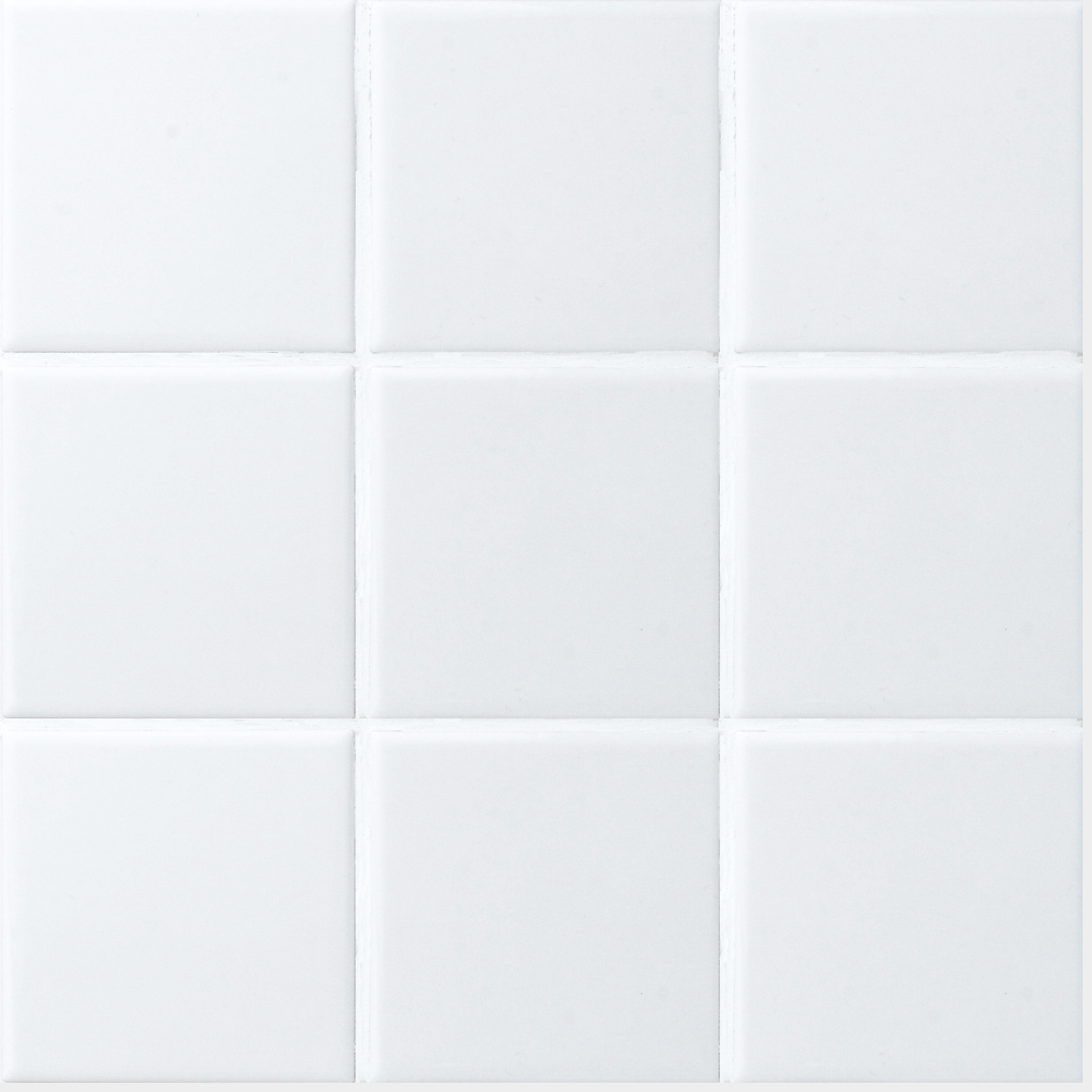 Octagon Glossy White  4x4 Square  Tile 
