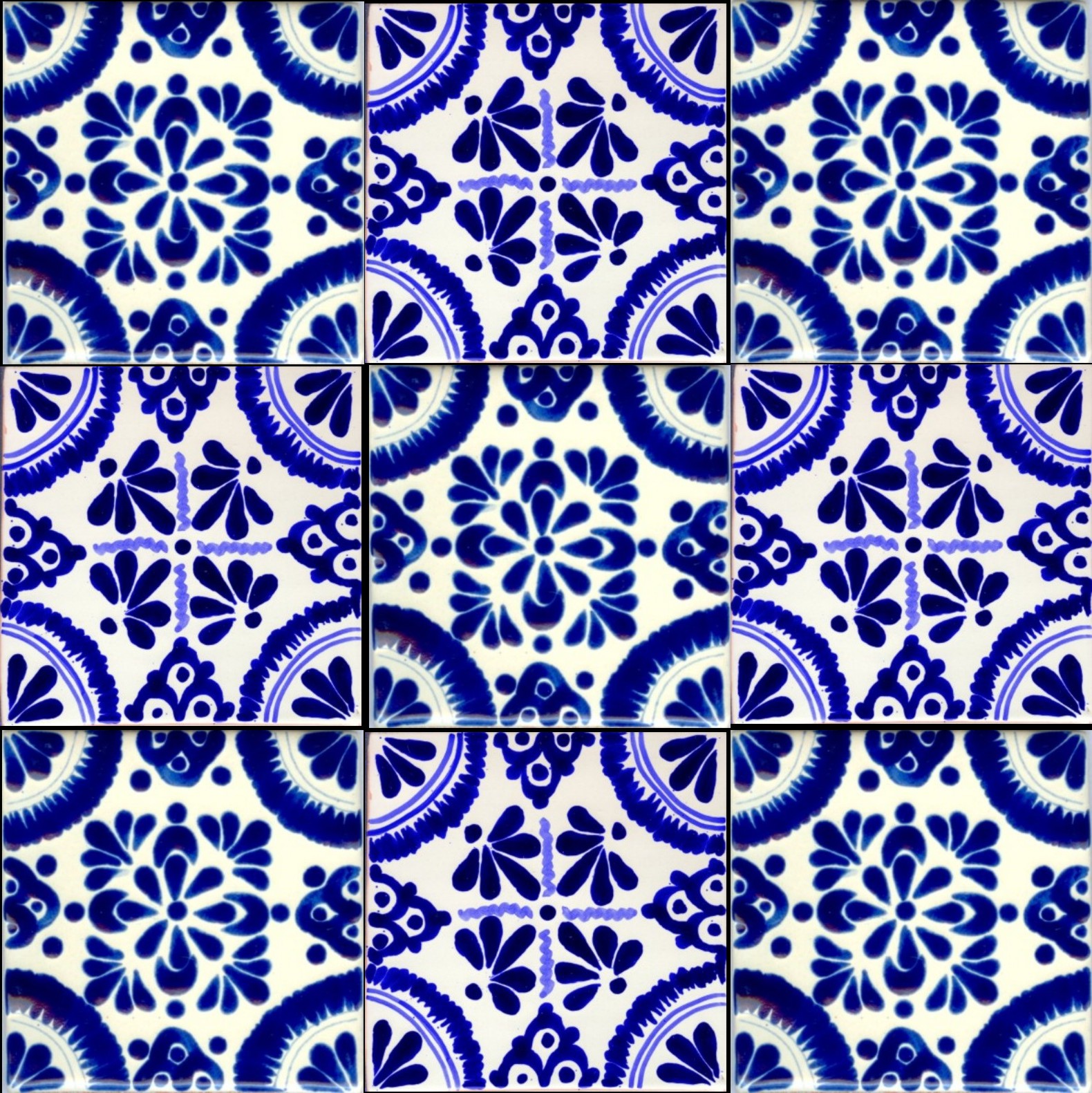 DECORATED CERAMIC MAJOLICA TILES - ZAGARA